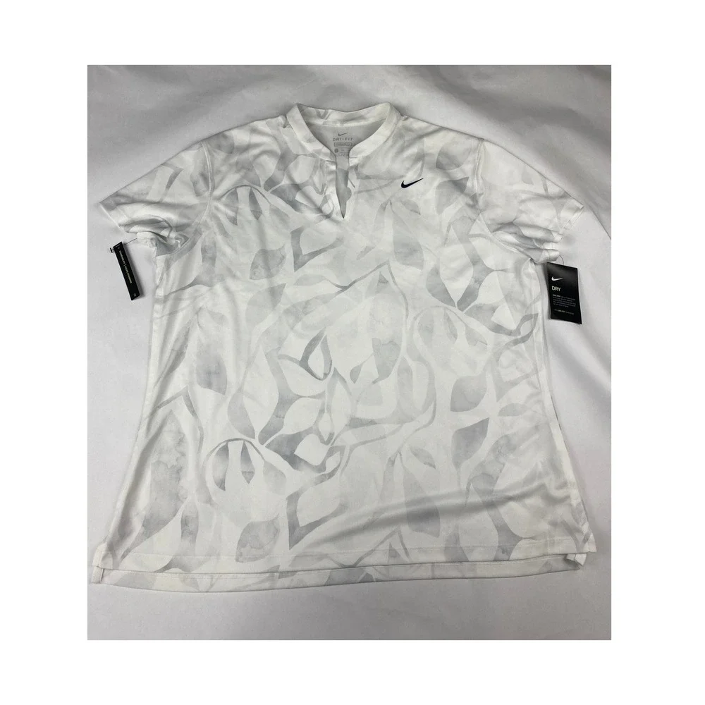 NWT Nike Golf Shirt Women's Size XXL Dri-FIT Victory White Floral